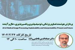 کارگاه تخصصی پردازش هوشمند تصاویر پزشکی؛ توصیف‌پذیری و تفسیرپذیری، حال و آینده برگزار می‌شود